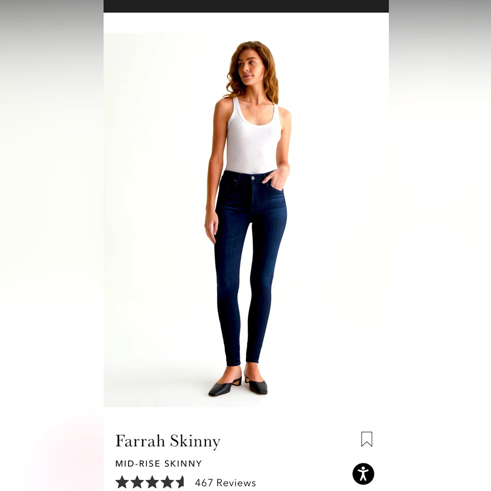 Adriano Goldschmidt jeans - The Farrah Skinny high- rise skinny size 26 R